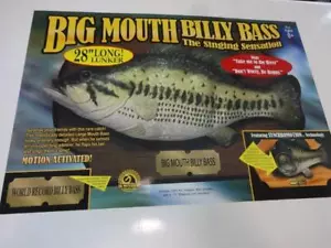 Bajo Billy Big Mouth 1999 canto Dont Worry Be Happy 28" Lunker nuevo en caja regalo mordaza - Imagen 1 de 4