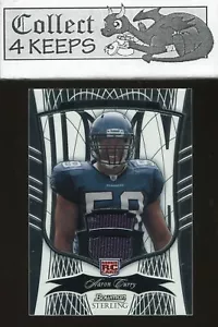 2009 Bowman Sterling Rookie Patch #163 Aaron Curry RC (Seatle Seahawks 495/749) - Picture 1 of 2