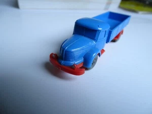 Wiking 1:87 Krupp Titan Flatbed Truck, Unpainted, Sky Blue/Bright Orange !!! - Picture 1 of 5
