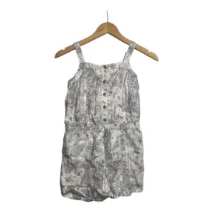 Abercrombie kids Romper Paisley Print Size 11/12 White Gray - Picture 1 of 7
