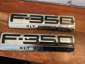Ford F-350 XLT Super Duty Emblem - Set Of Two - Picture 1 of 5