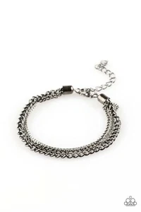 Paparazzi Armband INDUSTRIAL ICON schwarz gunmetal Box Kette NEU - Bild 1 von 3