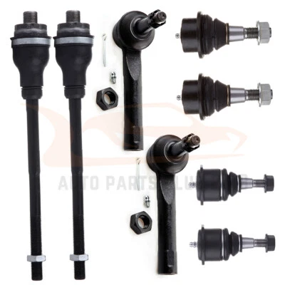 8Pcs Front Ball Joints Tie Rod Fits 2002 03 04 05 06 Chevrolet Avalanche 1500 - Image 1 of 4