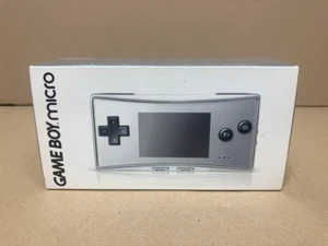 Nintendo Game Boy Micro Silver Mini Handheld Retro Gaming System - Picture 1 of 6