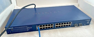 NETGEAR GS724T V3 Prosafe 24 Port Gigabit Smart Switch Working Power Cord B - Image 1 of 4