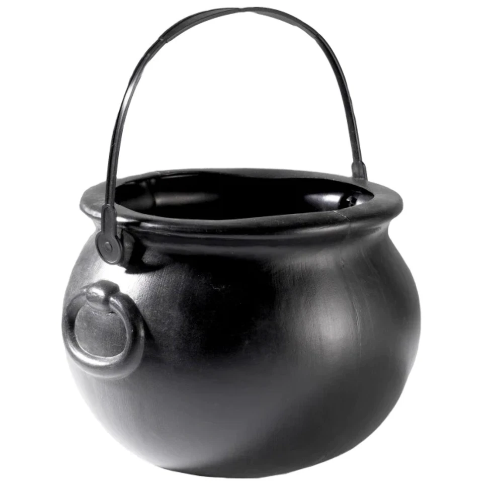 Witches Cauldron Childrens Halloween Trick Or Treating Culdron 15cm - Image 1 of 1
