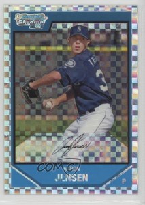 2007 Bowman Chrome Prospects X-Fractor /275 Aaron Jensen #BC61