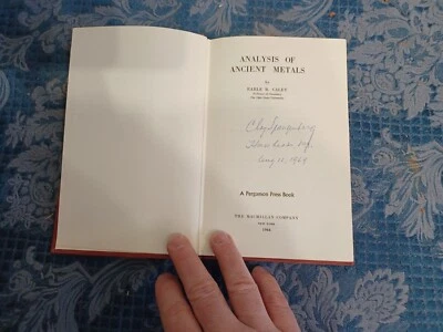 1964 Analysis of Ancient Metals Earle Caley  Hardcover Macmillan - Image 1 of 4