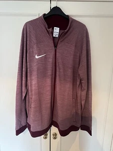 Adidas Men’s Full Zip Tracksuit Top Burgundy XL - Picture 1 of 3