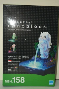 Bloque de construcción Nanoblock 300 piezas SINGAPUR fibra óptica LED + MERLION NBH-158 - Imagen 1 de 4