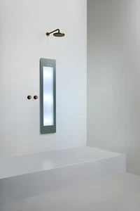 Sunshower Round line Medium Plus Grey Grau IR + UV (H140 x B33 x T12 cm) - Bild 1 von 6