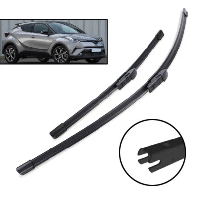 Windshield Wiper Blades Front Set For Toyota C-HR CHR 2016 - 2023 Set of 2 - Image 1 of 4