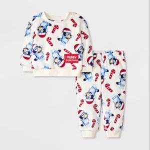 Bluey Baby Weihnachten Merry Everything Zuckerstange gemütlich oben und unten Set, 0-3M - Bild 1 von 4