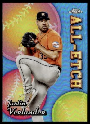2024 Topps Chrome All Etch Justin Verlander #CAE-12 JW1-2 - Image 1 of 2