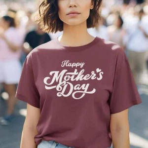 Happy Mothers Day T-shirt Family Children Kids Love Mom Celebration Party Gifts - Picture 1 of 22
