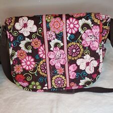 Vera Bradley Weekender Satchel Travel Bag Crossbody Shoulder Bag Pink Floral