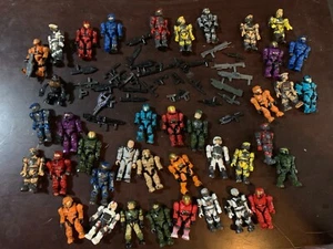 HALO MEGA BLOKS LOT figures and weapons - spartans, marines, grunt, pistols, etc - Picture 1 of 6