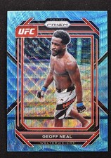 2023 Prizm UFC Base Vertical Blue Wave #127 Geoff Neal - Welterweight