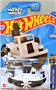Hot Wheels Mickey Mouse Disney Steamboat Mattel 2022 3/10 - Picture 1 of 4