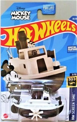 Hot Wheels Mickey Mouse Disney Steamboat Mattel 2022 3/10 - Image 1 of 4