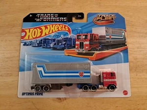 HOT WHEELS 2024 TRACK FLEET TRANSFORMERS OPTIMUS PRIME 1:64 - Picture 1 of 6