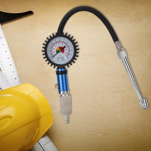 12 Bar Self Clamping Tire Inflator With Air Pressure Gauge And Quick Air New - Picture 1 of 22
