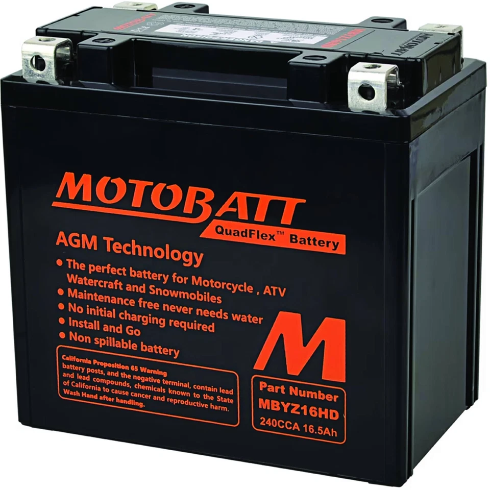 Motobatt Battery for Husqvarna NUDA900 900cc 2013 MBYZ16HD - Image 1 of 4