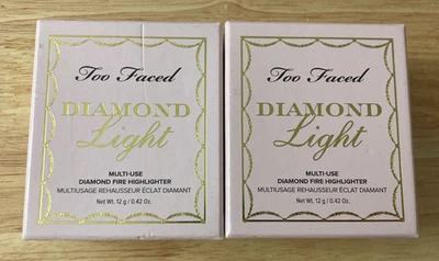 Lot of Two (2) Too Faced Diamond Light Highlighter Diamond Fire (New Open Box) - Image 1 of 4