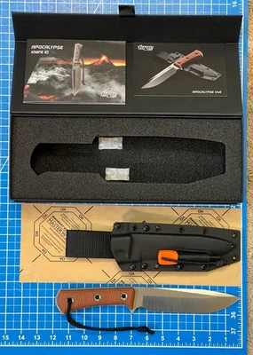 TRC Knives, Limited Edition, "Apocalypse",  Vanadis 4E steel, Kydex sheath, NEW - Image 1 of 4
