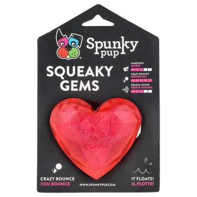 Squeaky Gems, Heart, 1 Toy - Image 1 of 3