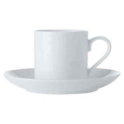 Espresso Cup and Saucer: 1 x 100ml Maxwell & Williams Coupe Basics Saucer Set - Image 1 of 2