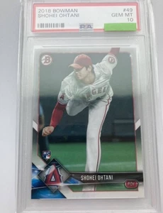 Psa10 Otani Shohei 2018 Tops Bowman 49 / Rc Rookie Card Ohtani Trading Inspectio - Picture 1 of 2