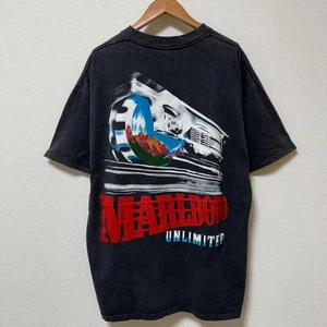 Marlboro XL T-Shirt Schleppe Rücken Print Freizeit Herren Baumwolle Shirt - Bild 1 von 8
