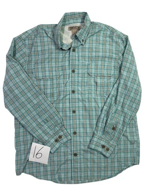 Camisa de Pesca Duluth Trading Co Para Hombres L Multicolor Malla a Cuadros Forrada con Botones Foto 1 de 4