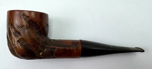Vintage Custom Imported Briar Tobacco Smoking Pipe Textured Hand Carved - Picture 1 of 14