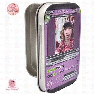 Brainrot Funny Crystal/Jewellery/Coins/Make-Up 1oz Hinge Lid Metal Box Joke Gift - Picture 1 of 8
