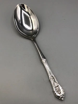 Rose Point by Wallace Sterling Stuffing Spoon 11", gently used - Image 1 of 2