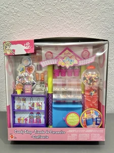 Barbie Candy Shop Spielset Mattel 2003 B6287 Neu Originalverpackt Fabrik Band Lesen - Bild 1 von 22