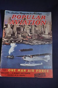 April 1938 Popular Aviation Magazine *Dutch Fokker*Chicago Air Show* - Picture 1 of 12
