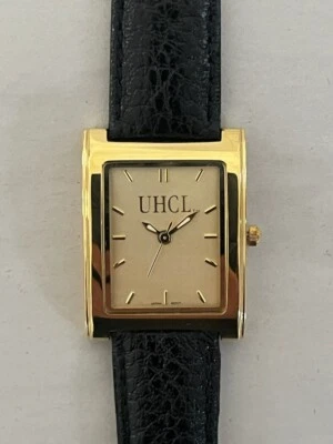 Reloj Lthr de vestir cuadrado University of Houston Clear Lake UHCL para damas por LogoArt Foto 1 de 4