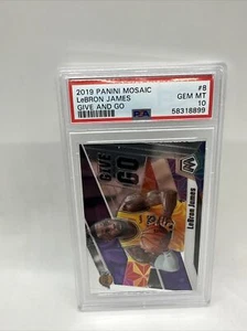 2019 Panini Mosaic - Give and Go #8 LeBron James PSA 10 - Picture 1 of 2