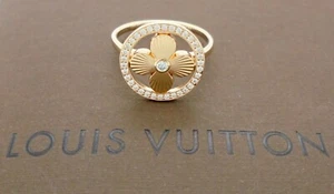 Authentic Louis Vuitton Blossom Diamond 18k Rose Gold Ring Size 52* - Bild 1 von 9