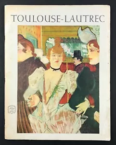 VINTAGE Abrams Art Book Toulouse-Lautrec Portfolio Ed 1952 PB ~ READY TO FRAME - Picture 1 of 7