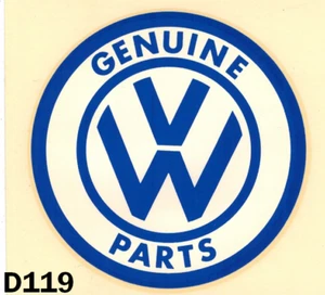 Genuine VW Parts Vintage Water Slide Decal From The 60's   3"od - Picture 1 of 1