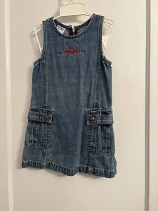Osh Kosh B’Gosh Girls Denim Jumper Size 5 - Picture 1 of 3