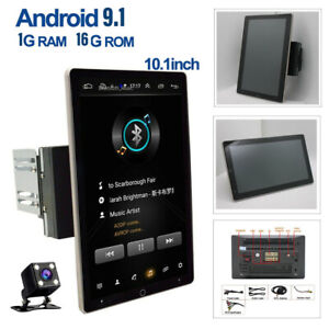 10.1" Rotatable Car Stereo Radio Android 9.1 2DIN Touch Screen GPS Wifi + Camera