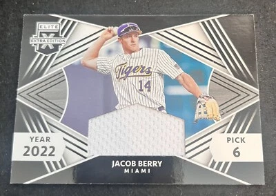 2022 PANINI ELITE EXTRA EDITION PICK 6 JERSERYJACOB BERRY #FRM-JB - Image 1 of 2