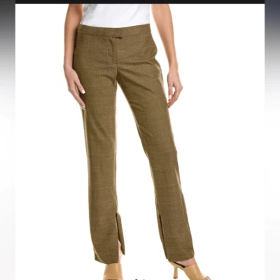 NWT $375 Rag & Bone Beige Rebecca Plaid Pant Size 8 - Image 1 of 4