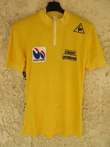 Maillot JAUNE TOUR DE FRANCE vintage 80'S LE COQ SPORTIF Hinault shirt maglia 4 - Imagen 1 de 7