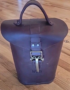 Increíble Bolso de Mano R&L Doble Botella de Vino Marrón Cuero Suave Portador - Imagen 1 de 9